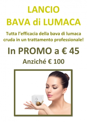 Promozione Viso Bava di Lumaca